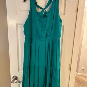AGB Teal Backless Dress
